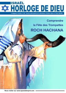 roch hachana - Journal Chrétien