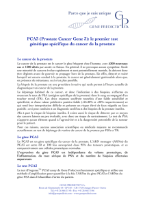 PCA3 (Prostate Cancer Gene 3): le premier test