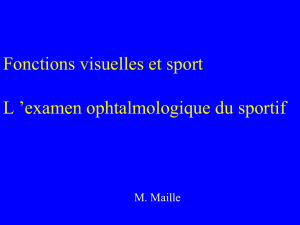 Fonctions visuelles et sport