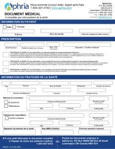 DOCUMENT MÉDICAL