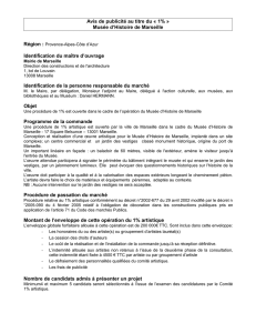 Avis de publicité Musée d`Histoire de Marseille pdf