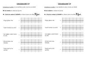 identifier verbe et infinitif