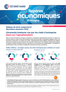 L`économie bretonne vue par les chefs d`entreprise Zoom sur l