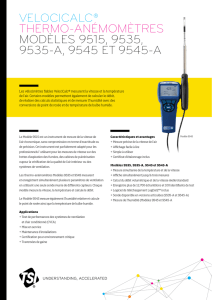 velocicalc® thermo-anémomètres modèles 9515