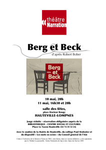 Berg et Beck - Théâtre Narration