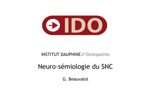 Neuro-sémiologie du SNC