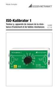 ISO-Kalibrator 1 - Gossen Metrawatt