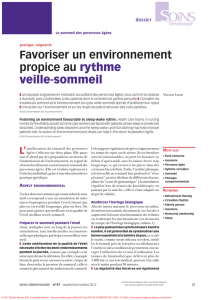 Favoriser un environnement propice au rythme veille