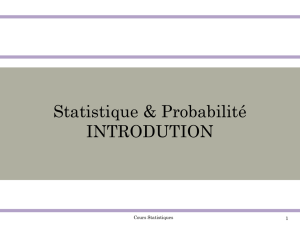 Concepts de base en probabilité et statistiques