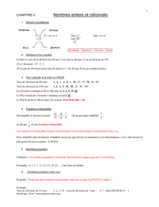 Chapitre II Arithmetique ( PDF