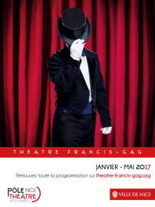 JANVIER - MAI 2017 - Théâtre Francis Gag