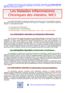 Les Maladies Inflammatoires Chroniques des Intestins, MICI.