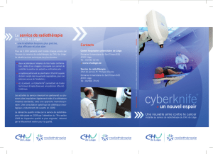 Cyberknife - CHU de Liège