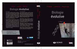 Biologie évolutive e