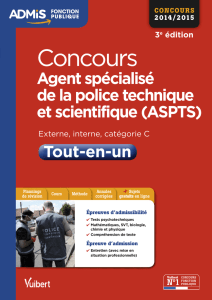 Concours ASPTS - Tout-en-un - Catégorie C - Admis