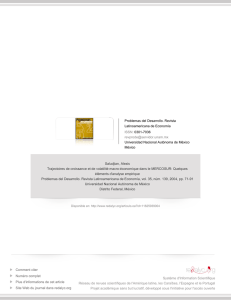 Redalyc.Trajectoires de croissance et de volatilité macro