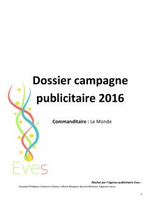 Dossier campagne publicitaire 2016