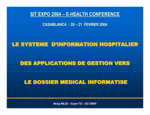 Le Système d`information hospitalier