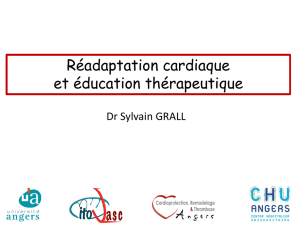 S Grall - Réadaptation cardiaque et éducation thérapeutique