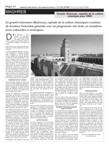 kairouan, capitale de la culture islamique pour 2009