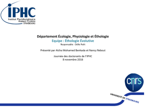 Département Écologie, Physiologie et Éthologie