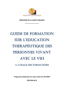 EDUCATION THERAPEUTIQUE