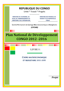 Plan National de Développement CONGO 2012 -2016