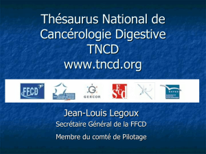 Présentation du Thésaurus National de Cancérologie