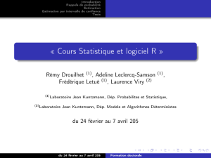 Cours Statistique et logiciel R