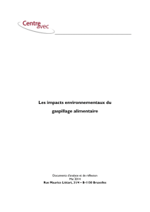 Les impacts environnementaux du gaspillage