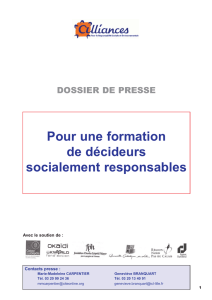 Pour une formation de décideurs socialement responsables