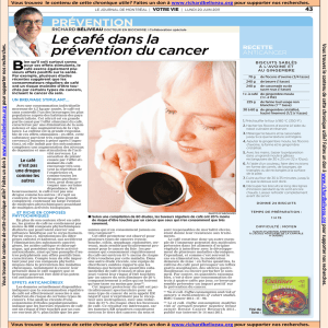 2011-06-20 Le café dans la prévention du cancer