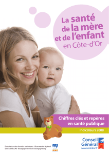 La santé la mère l`enfant - ORS Bourgogne Franche
