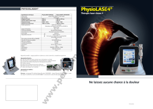 Fiche technique : Laser PhysioLASE4