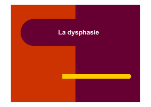 La dysphasie - Sylvie Castaing