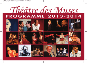 Théâtre des Muses saison 2013 2014