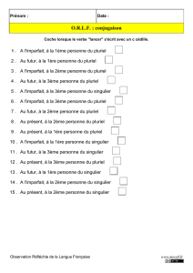 ORLF : conjugaison