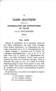 tables analytiques