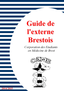 Guide de l`externe - Corpo Médecine Brest