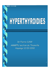 Hyperthyroïdies PC 2010