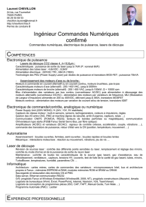 Mon CV avec compétences (Version française, 2 pages)