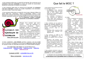 Plaquette MOC 2014 - Mouvement des Objecteurs de Croissance