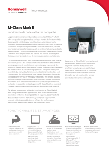 M-Class Mark II Industrial Printer Data Sheet