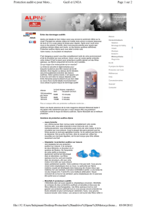 Protection auditive pour Moto... Gazil et LNEA Page 1 sur 2 05/09