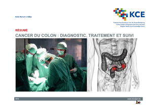 Cancer du colon : diagnostic, traitement et suivi – Résumé