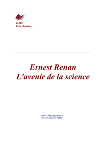 Ernest Renan L`avenir de la science