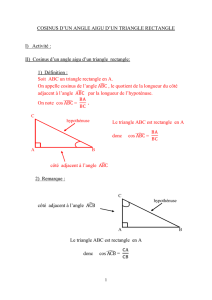 Cours cosinus