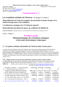 couple proton électron états métastables Bohr Boutry Broglie