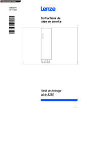 Instructions de mise en service 8250__Brake unit