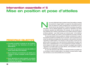 Intervention essentielle no. 5: Mise en position et pose d`attelles pdf